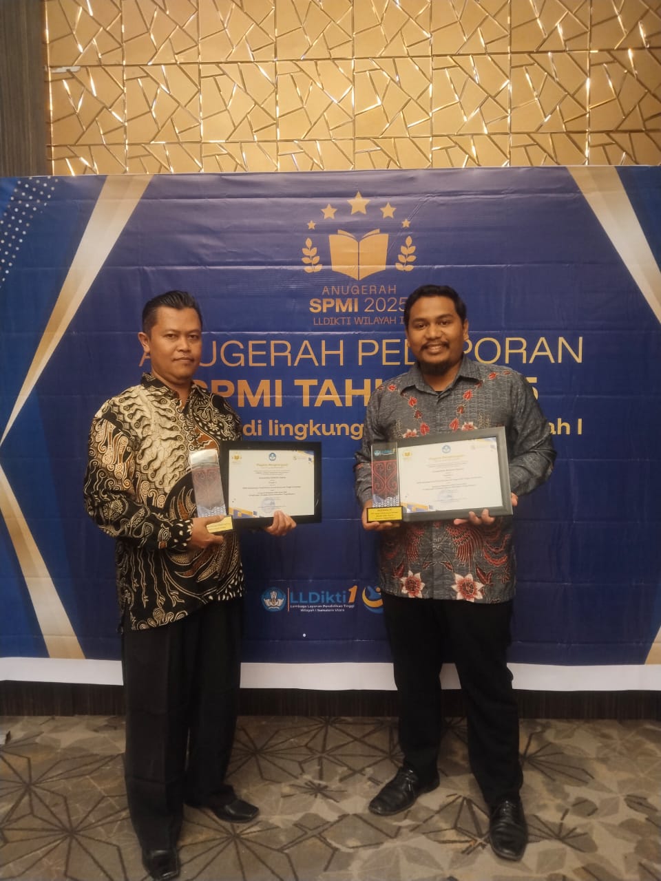 Universitas Potensi Utama Meraih 2 penghargaan Kategori SPMI pada Anugrah Laporan SPMI di lingkungan LLDIKTI Wil. 1 Tahun 2025